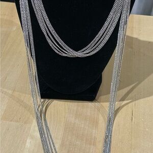 Paparazzi Elegant Silver Layer Chain Necklace